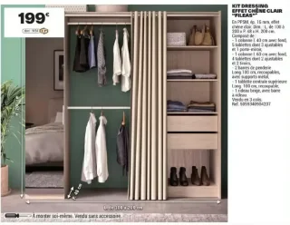 Kit dressing effet chêne clair "FILEAS"