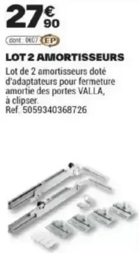 Lot 2 amortisseurs Valla