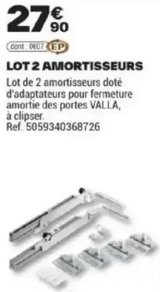 Lot 2 amortisseurs Valla