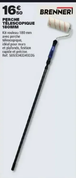 Perche télescopique Brenner 180mm