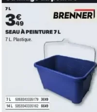 Seau à peinture Brenner 7 L