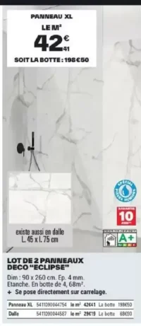 Panneau XL Lot de 2 panneaux deco "Eclipse"
