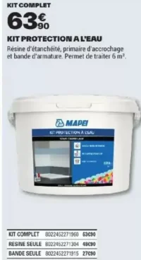 MAPEI Kit Protection à l'Eau