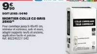 Mortier colle C2 gris Mapei 25kg