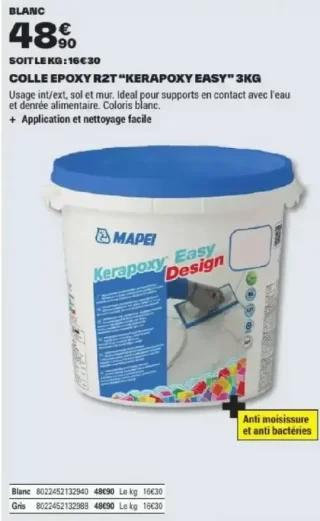 MAPEI Colle Époxy R2T "Kerapoxy Easy" 3kg