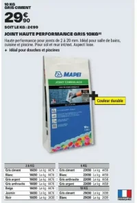 MAPEI Joint Haute Performance Gris 10kg