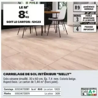 Carrelage de sol intérieur "NELLY"