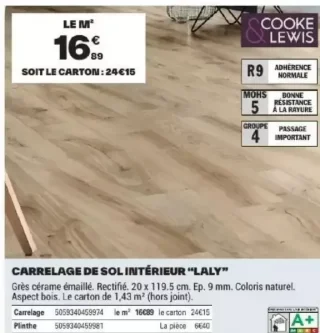 CARRELAGE DE SOL INTÉRIEUR "LALY"