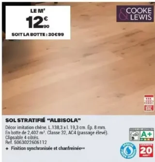 Sol stratifié "Albisola" Cooke & Lewis