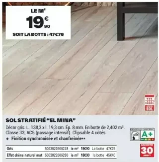 Sol stratifié "El Mina" Cooke & Lewis