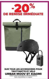 Accessoires pour trottinette et vélo Urban Moov et Xiaomi