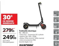 Trottinette électrique WISPEED AIRO V6