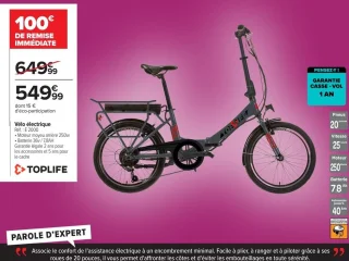 Vélo électrique TOPLIFE E 2000