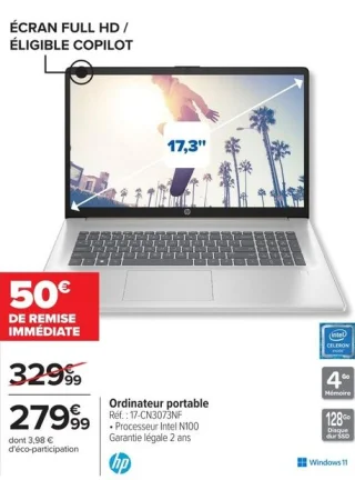 Ordinateur portable HP 17-CN3073NF