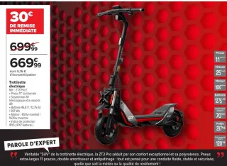 Trottinette électrique Segway ZT3 Pro E