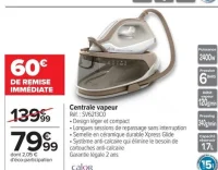 Centrale vapeur Calor SV6213C0