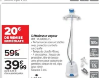 Défroisseur vapeur HOME HSG1800-25