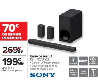 Barre de son 5.1 SONY HTS20R.CEL