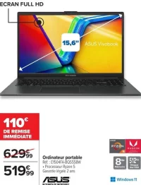 Ordinateur portable ASUS Vivobook E1504FA-BQ5558W