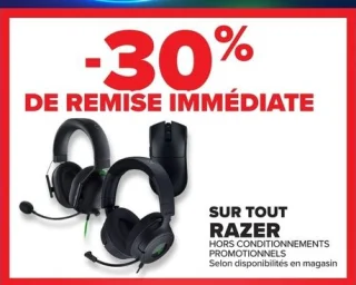 Sélection d'accessoires de gaming Razer