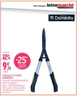 Cisaille à haie Domédia