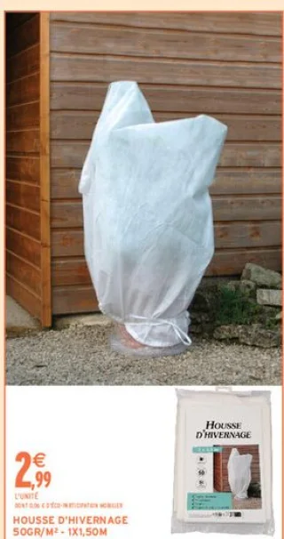 Housse d'hivernage 50gr/m² - 1x1,50m