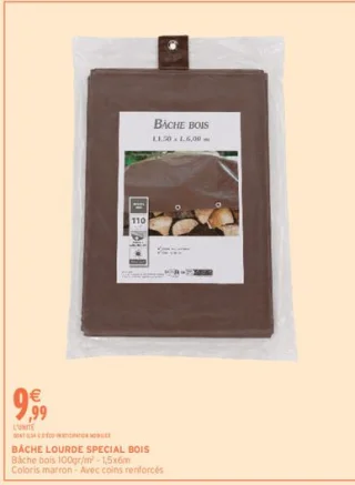 Bâche lourde spécial bois 100gr/m²
