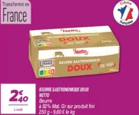 Beurre gastronomique doux