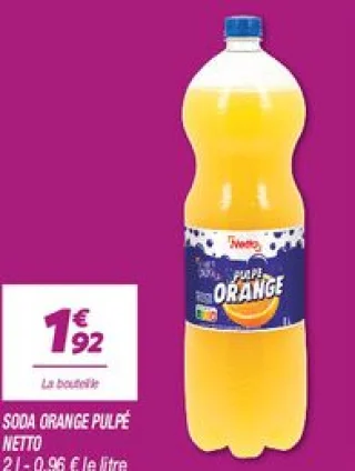 Soda orange pulpé