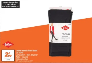 Legging femme intérieur fourré