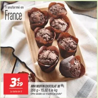 Mini muffin chocolat x8