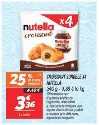 Croissant surgelé x4
