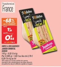 Simple & bon sandwich jambon emmental