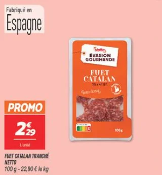 Fuet catalan tranché