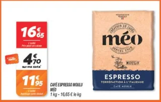 Café espresso moulu