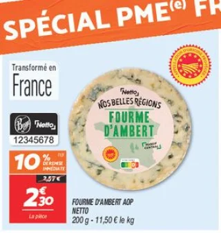 Fourme d'ambert aop