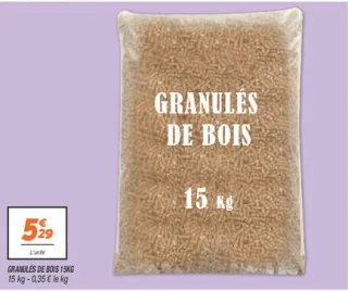 Granulés de bois 15kg 