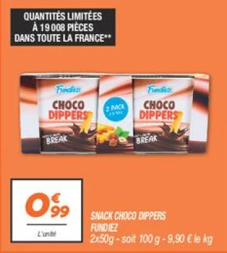 Snack choco dippers 