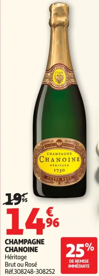 CHAMPAGNE CHANOINE Héritage Brut ou Rosé