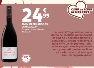GIVRY 1ER CRU AOP CLOS CHARLE 2023 Domaine Laurent Mouton