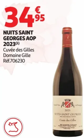 NUITS SAINT GEORGES AOP 2023 Cuvée des Gilles Domaine Gille