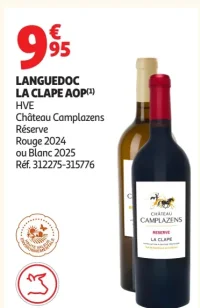 Château Camplazens Réserve Languedoc La Clape AOP Rouge 2024 ou Blanc 2025