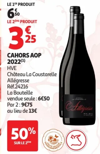 Cahors AOP Château La Coustarelle Allégresse 2022