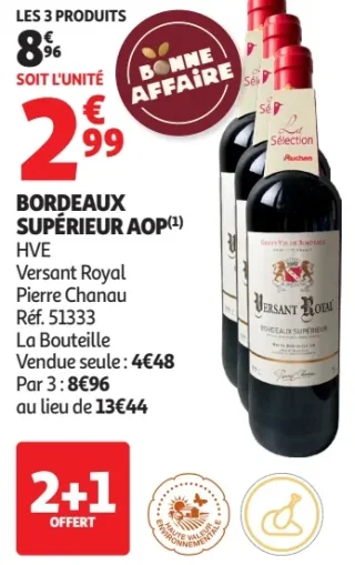 BORDEAUX SUPÉRIEUR AOP Versant Royal Pierre Chanau