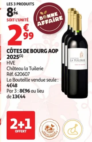 Côtes de Bourg AOP 2025 Château la Tuilerie
