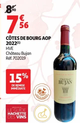 Côtes de Bourg AOP 2022 Château Bujan