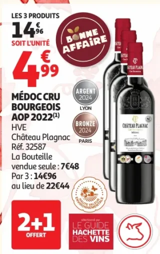 Médoc Cru Bourgeois AOP 2022 Château Plagnac