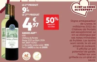 Graves AOP Château de Portets Rouge 2022 ou Blanc 2024