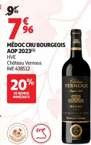 Médoc Cru Bourgeois AOP 2023 Château Vernous