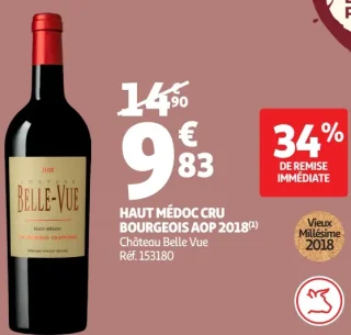 HAUT MÉDOC CRU BOURGEOIS AOP 2018 Château Belle Vue